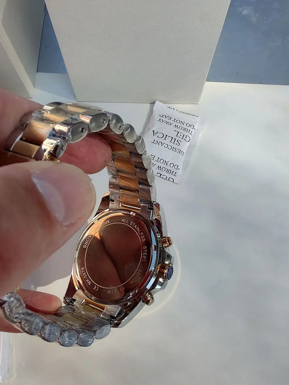 Relógio Michael Kors Dourado/Prata - Novo - Foto 5