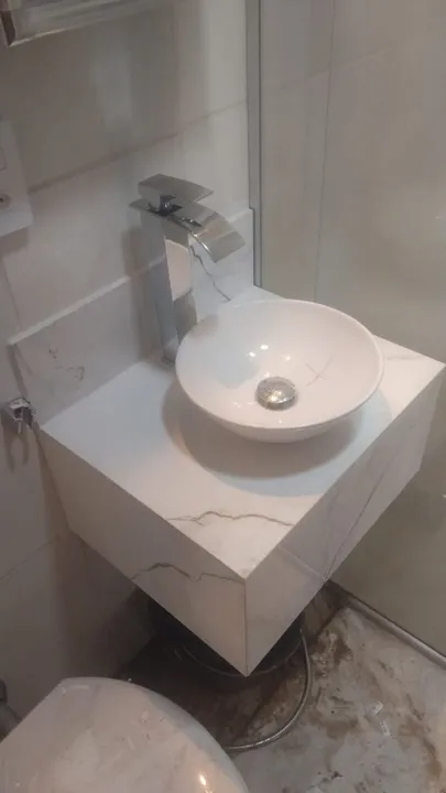 Base para cuba de sobrepor em Porcelanato