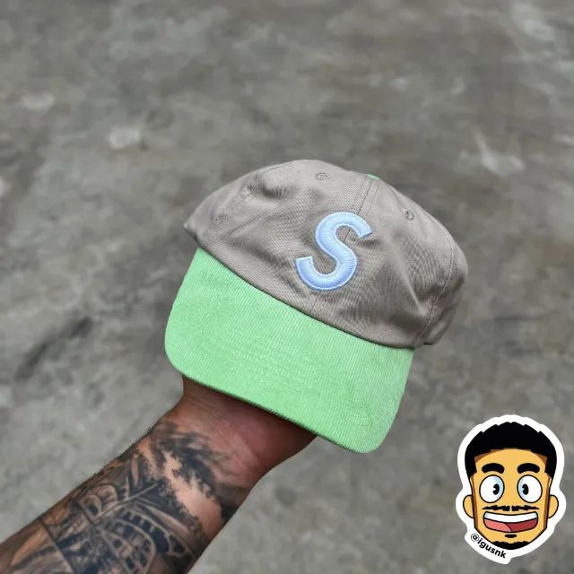 BONÉ SUPREME - VERDE 6 PANEL