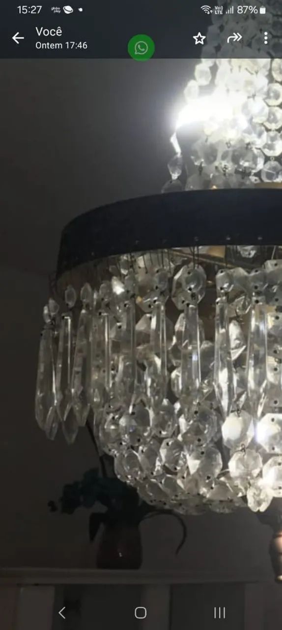Lindo lustre de cristal - Foto 2