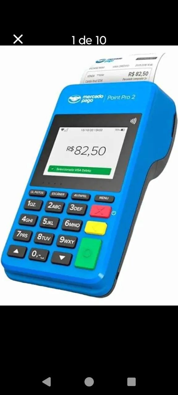 Máquina de cartão point pro 2 mercado pago - Foto 3