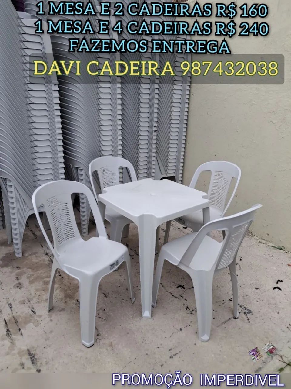 MESA LARISSA XM DN4D PLASTICO XJ ENTREGO HOJE 