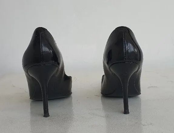 Scarpin verniz preto 35 - Foto 5