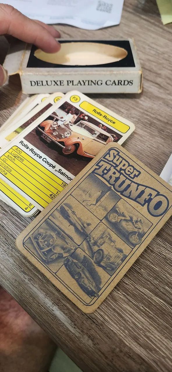 Super Trunfo anos 80s Rolls-Royce - Foto 2