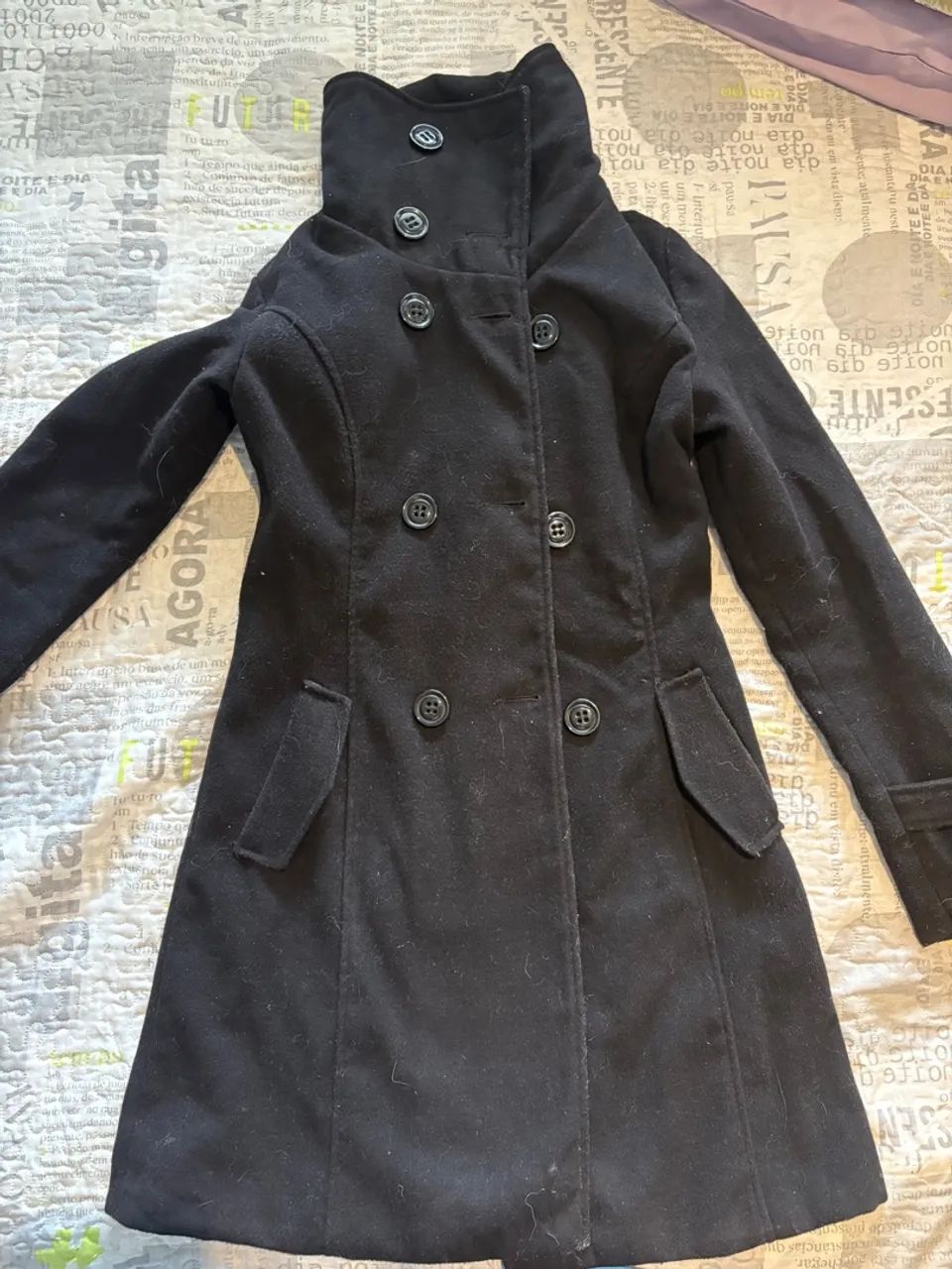 Casaco preto elegante
