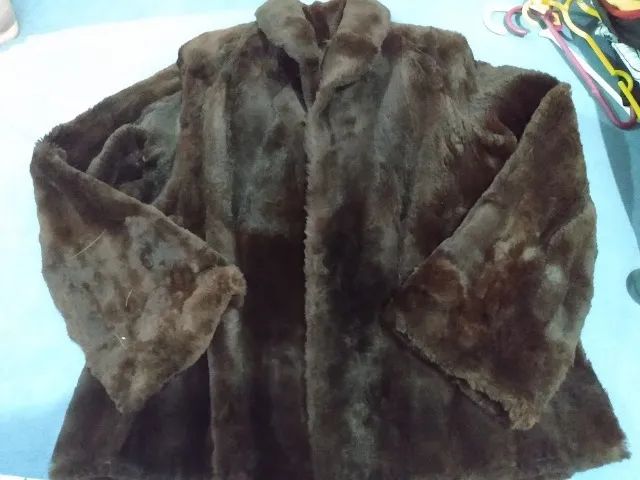 casaco de vison original peça com 90 anos