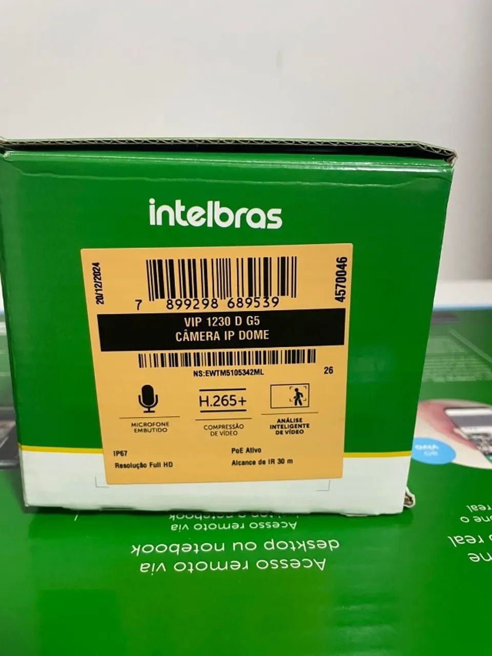Câmera Ip Dome Vip 1230 D G5 Intelbras Cor Branco - Foto 2