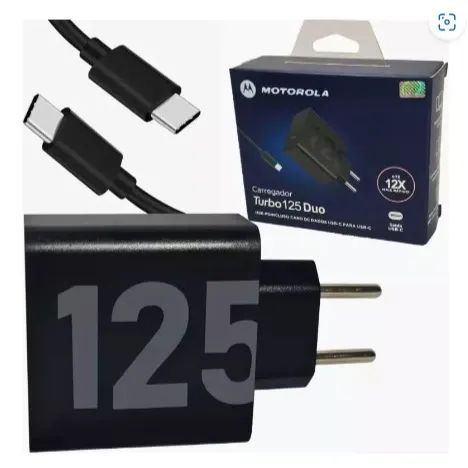 Carregador Turbo 125W Tipo-C Super Rápido e Seguro - Entrega rápida 24hrs