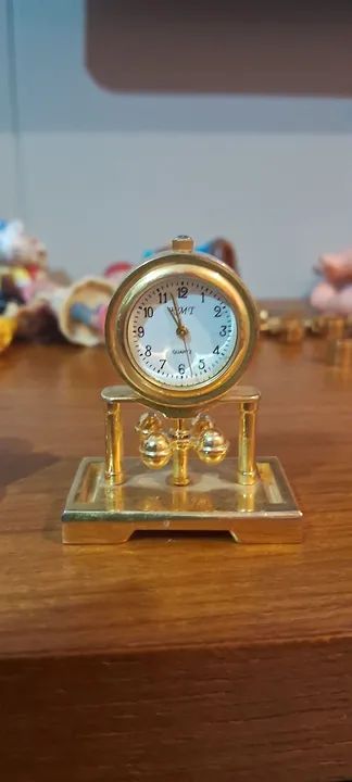 2 Mini Relógios de mesa antigos, decorativos - Foto 4