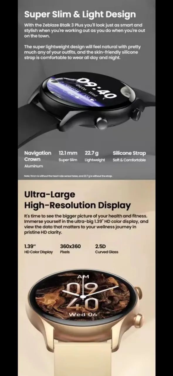 Zeblaze Btalk 3 Plus - Smartwatch com recursos incríveis! - Foto 4
