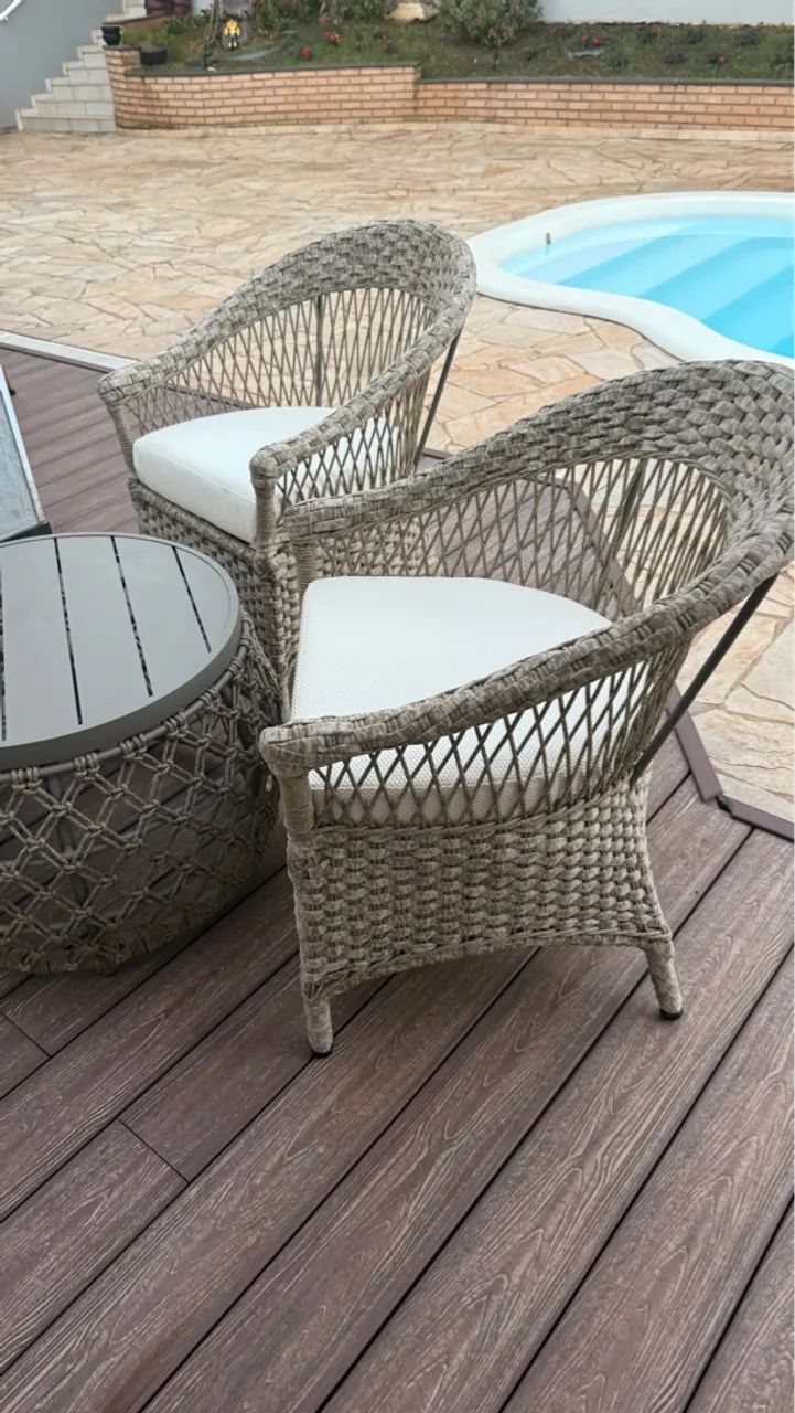 Poltronas de Jardim em tricô nautico 850 cada - Foto 5