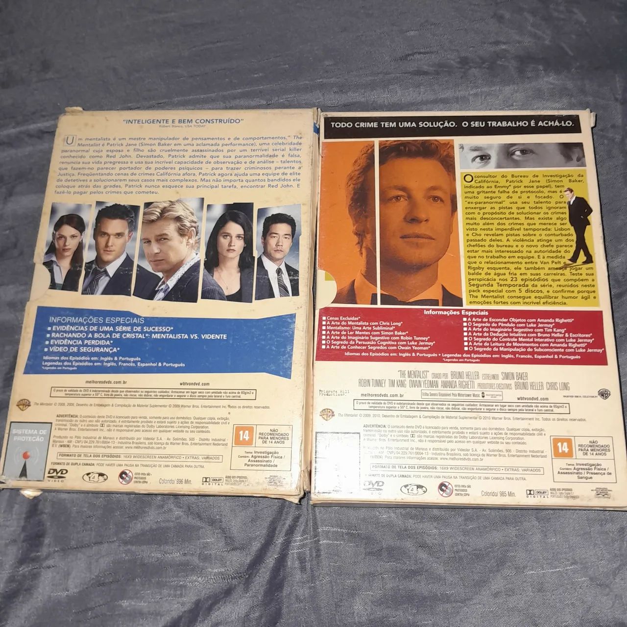 Box dvds the mentalist 1 e 2 temporadas - Foto 4