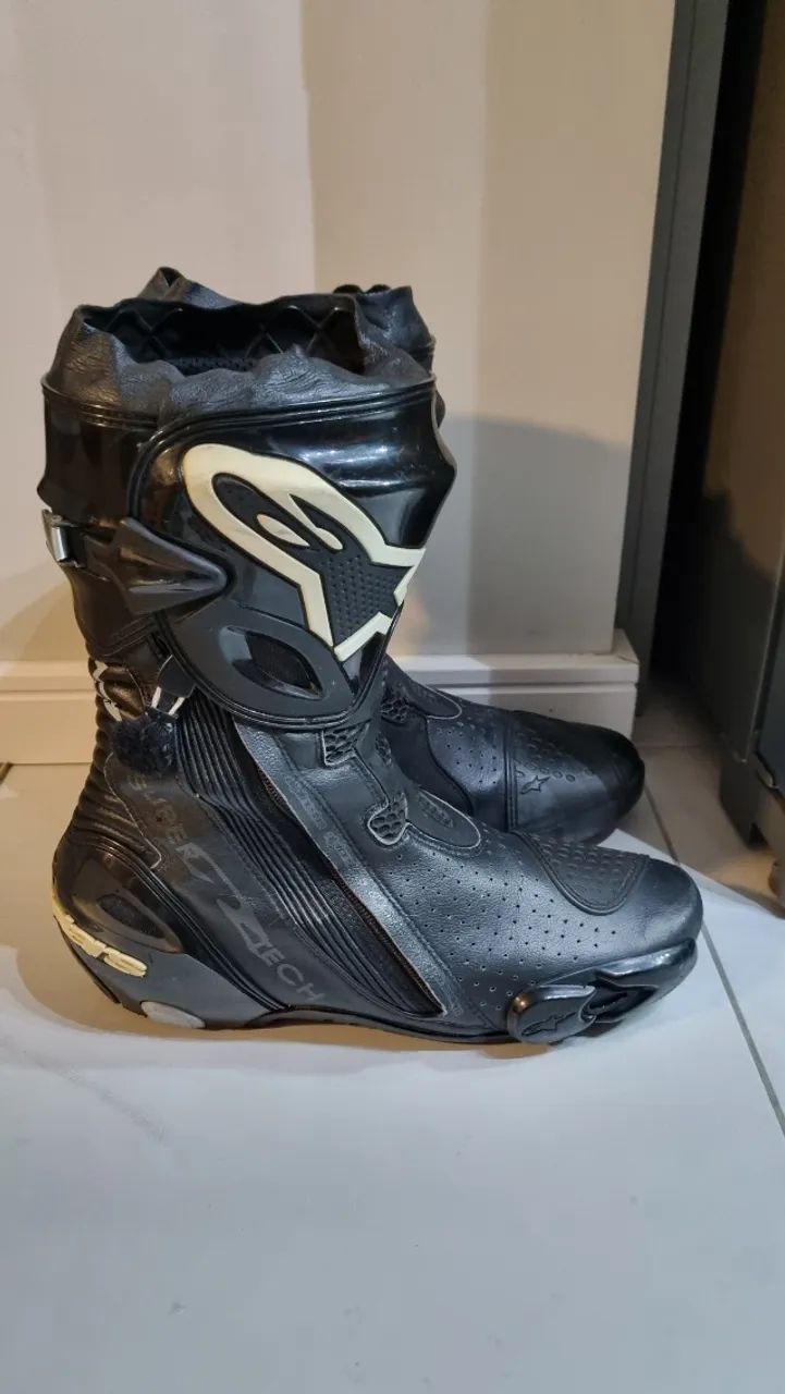 Bota Moto Alpinestars Supertech R Preta Racing Speed - 43 Brasil