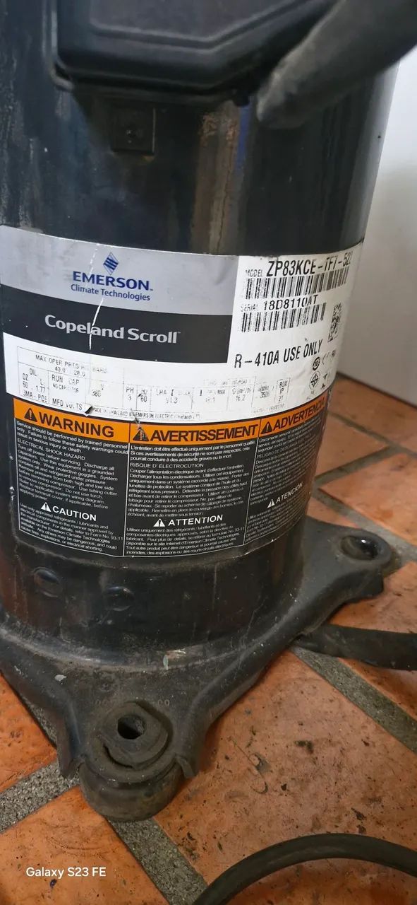 Compressor 7 HP Copeland Scroll R-410A - Foto 4