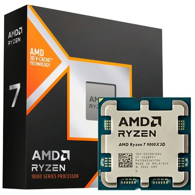 新品 バルク AMD Ryzen 7 9800X3D AM5 CPU Processador AMD Ryzen 7 9800X3D Socket AM5 / 5.2 / 104MB