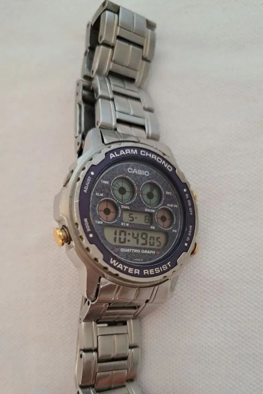 Relógio Casio Alarm Chrono Quatro Graph - Foto 4