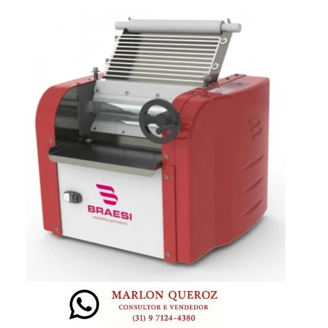 Cilindro de Massas Braesi 30 CM Bivolt