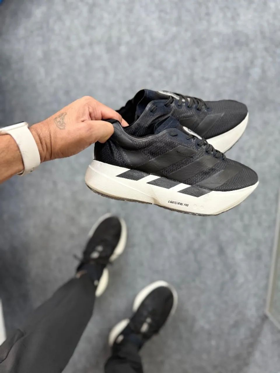 Tênis Adidas Adizero Evo SL White/Black Masculino Couro