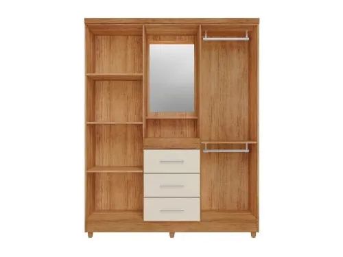 Guarda-Roupa Capelinha  4 portas com espelho l32 - Foto 4