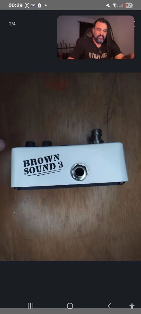 Pedal Preamp Mooer 005 Brown Sound (com defeito) - Foto 3