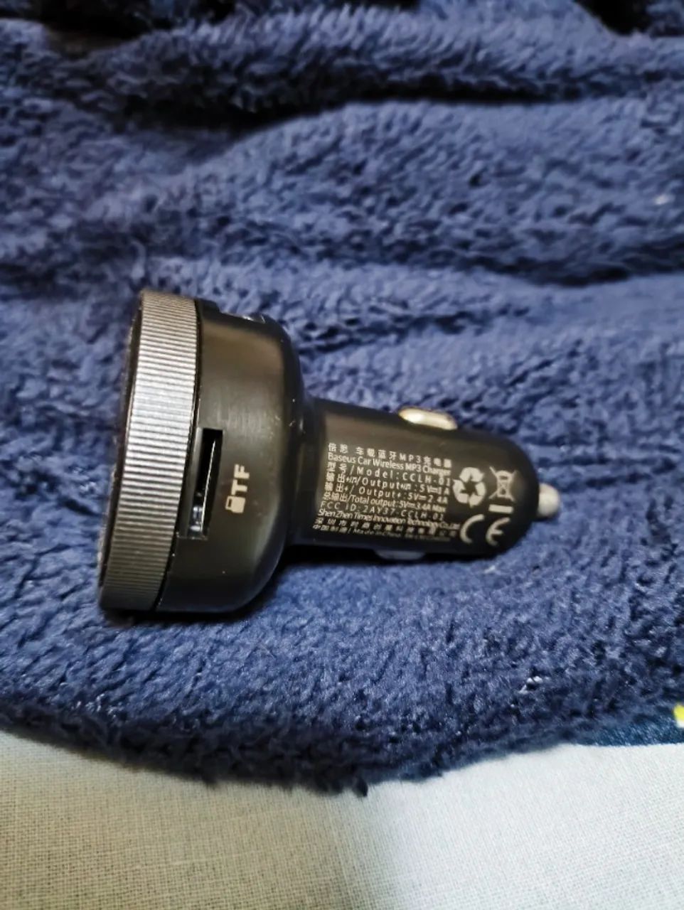 Carregador USB Baseus para carro com Bluetooth e Display - Foto 4