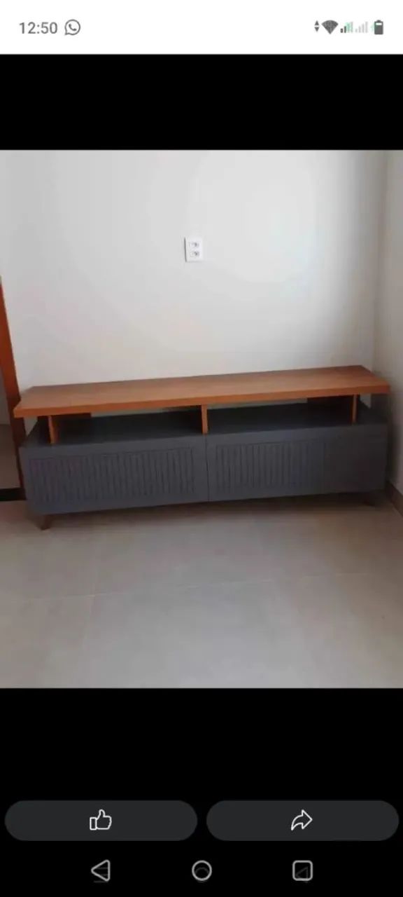 Bancada Londres Para TV Até 65 Polegadas/Entrega É Montagem Grátis Loja R&L Móveis - Foto 4