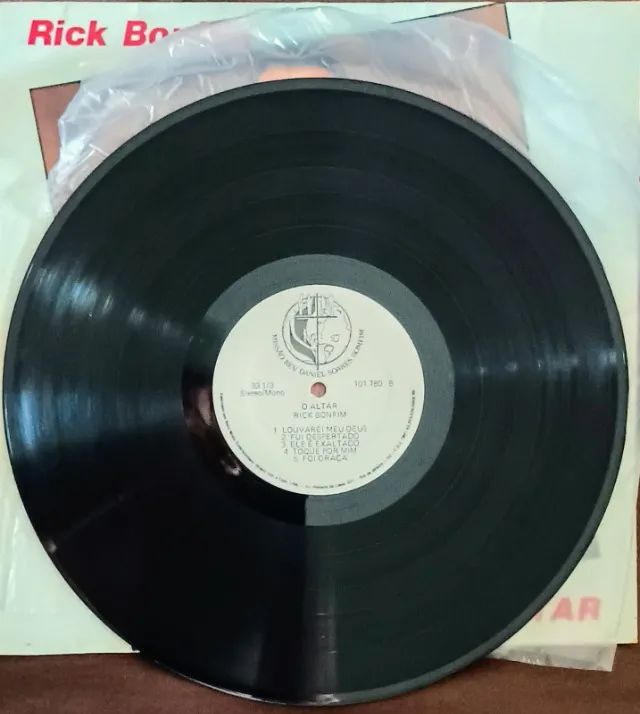Lp Disco Vinil Gospel Evangélico Rick Bonfim O Altar - Raro - Foto 3