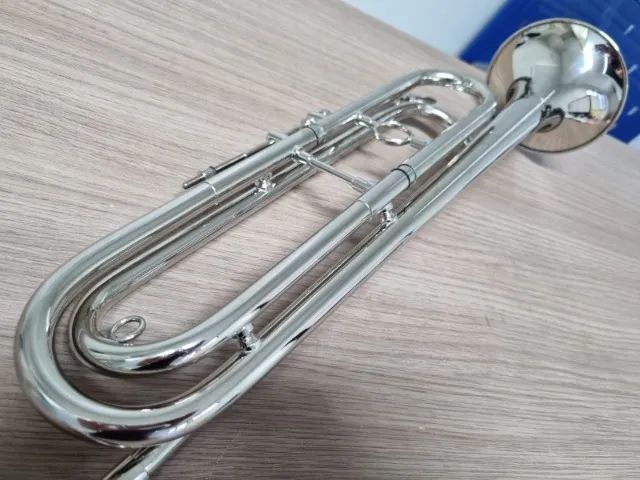 Corneta Mib Fanfarra Brasil Musical Nova C/ Gatilho E Bag - 10X cartão - Envio todo Brasil - Foto 5