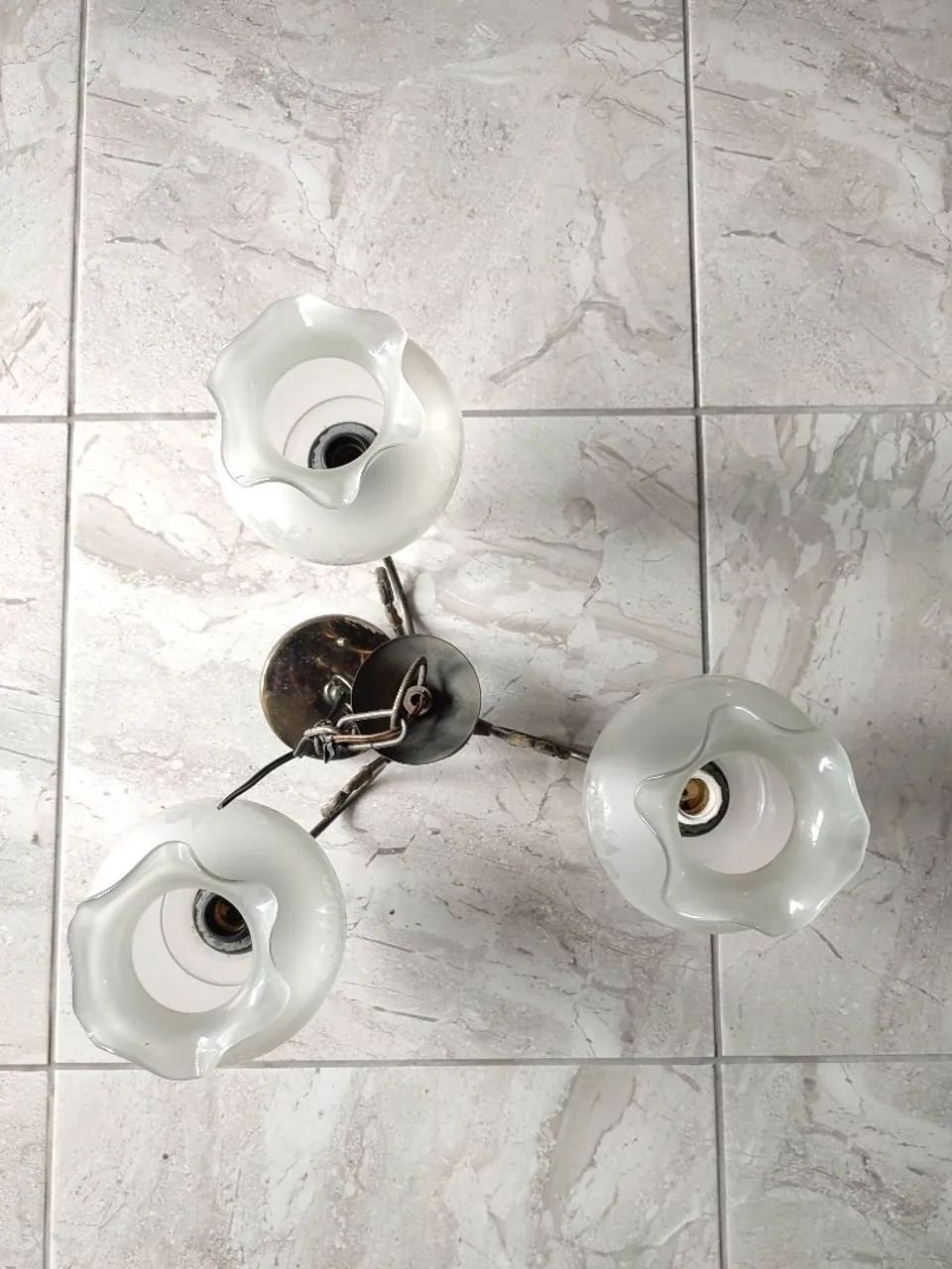 Lustre de Cristal 3 Lâmpadas - Foto 3