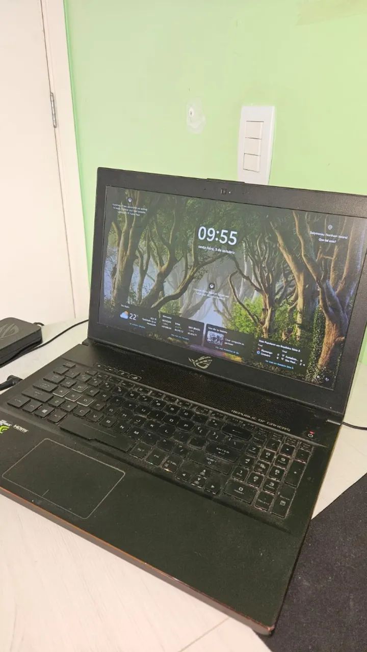 Notebook Gamer ASUS ROG GU501GM i7 8750H, 16GB RAM, GTX, SSD