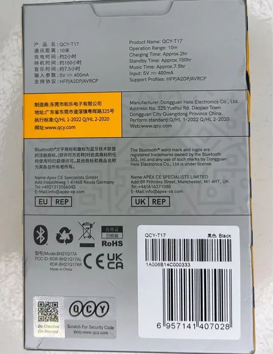 Fone QCY T17 ORIGINAL  - Foto 2