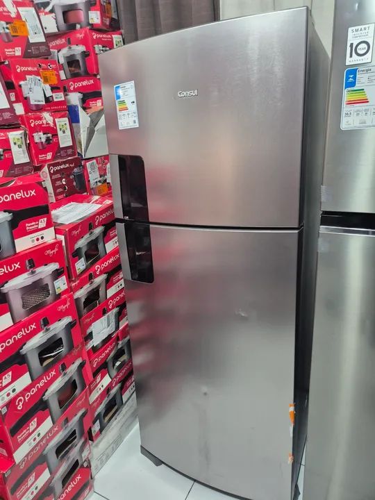 Geladeira Consul CRM50F 2 Portas 410 Litros - Aço Escovado - Foto 3