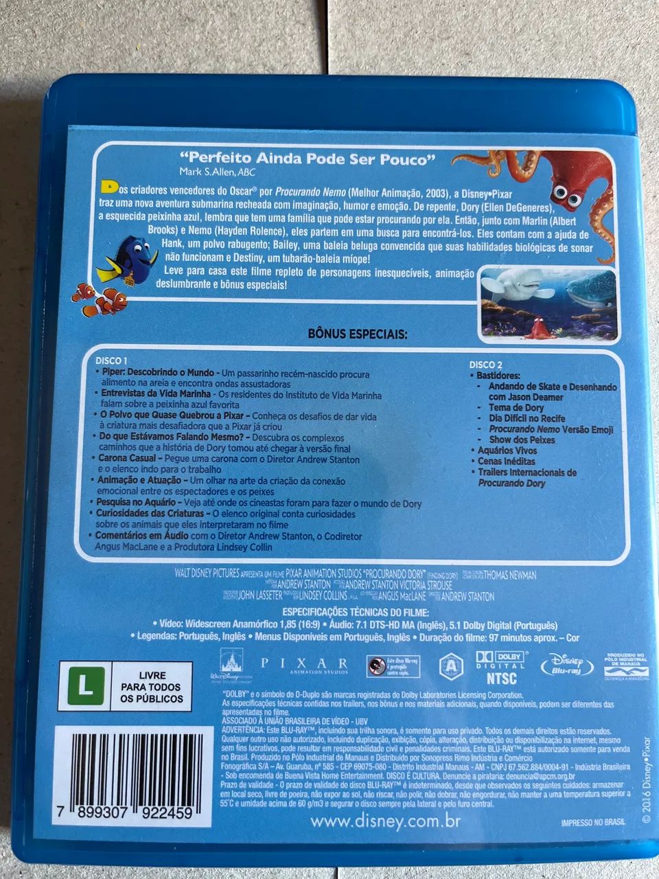 Bluray Procurando Dory DUPLO - Foto 2