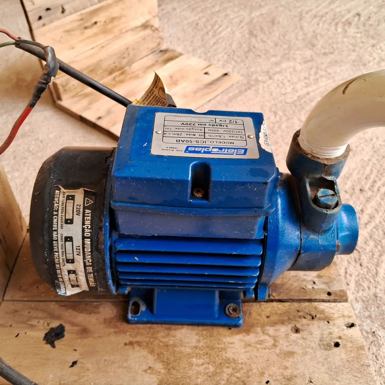 Bomba periferica 1/2cv azul