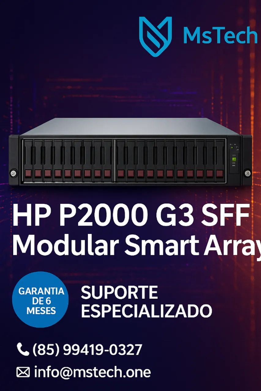 HP P2000 G3 SFF Modular Smart Array - Alta Performance