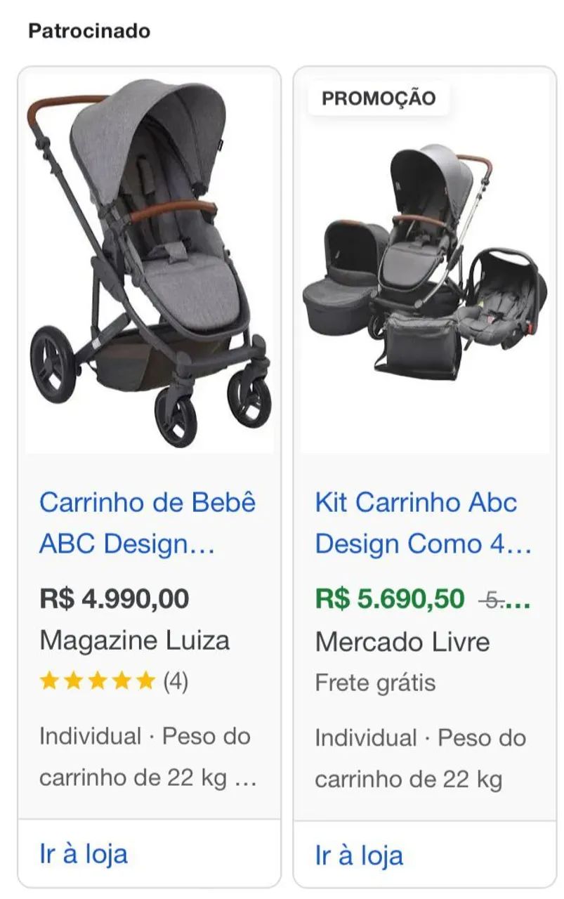 Carrinho de Bebê ABC Design - Novo