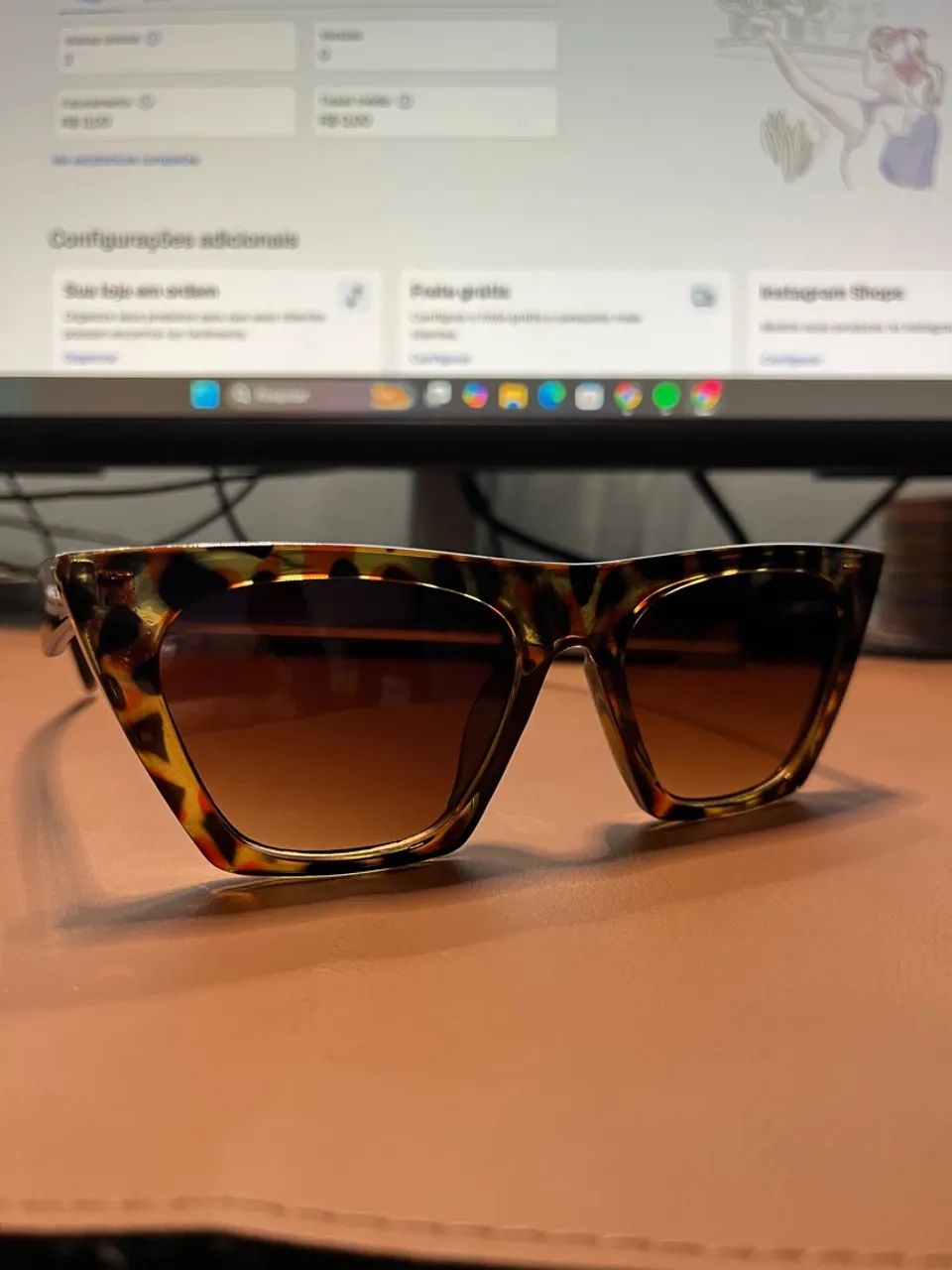 Óculos de Sol Tartaruga Moderno - Foto 4