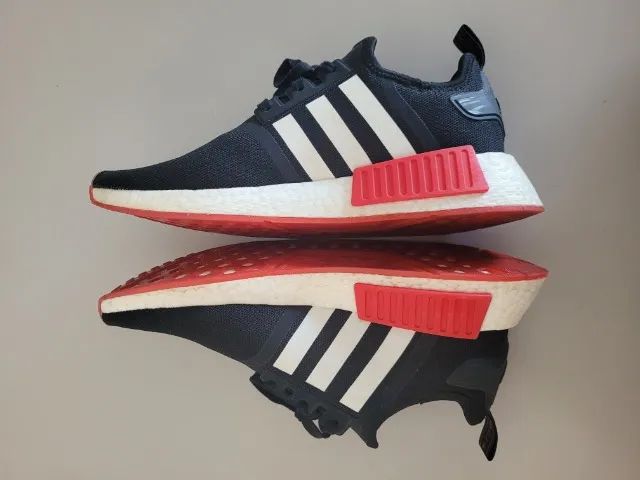 Adidas NMD_R1 Core Black / White / Solar Red Original