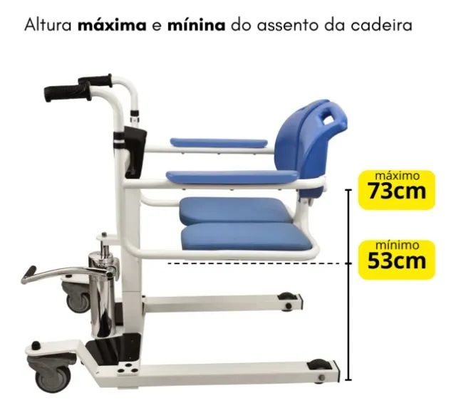 Cadeira de transferência para acamados