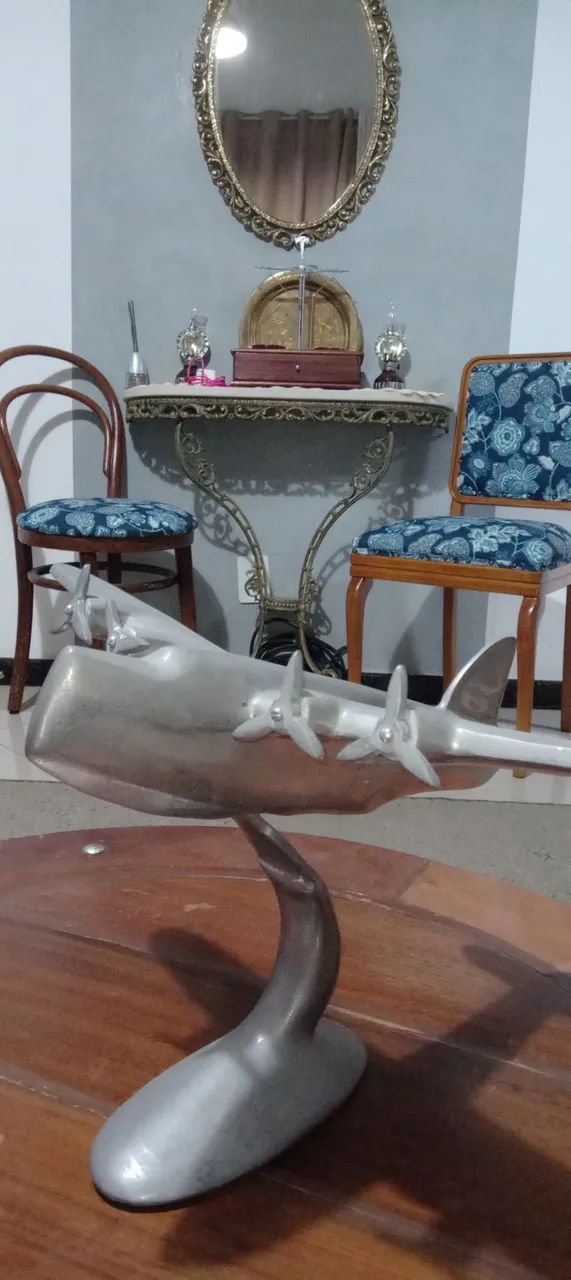 Escultura Avião Metal - Foto 2