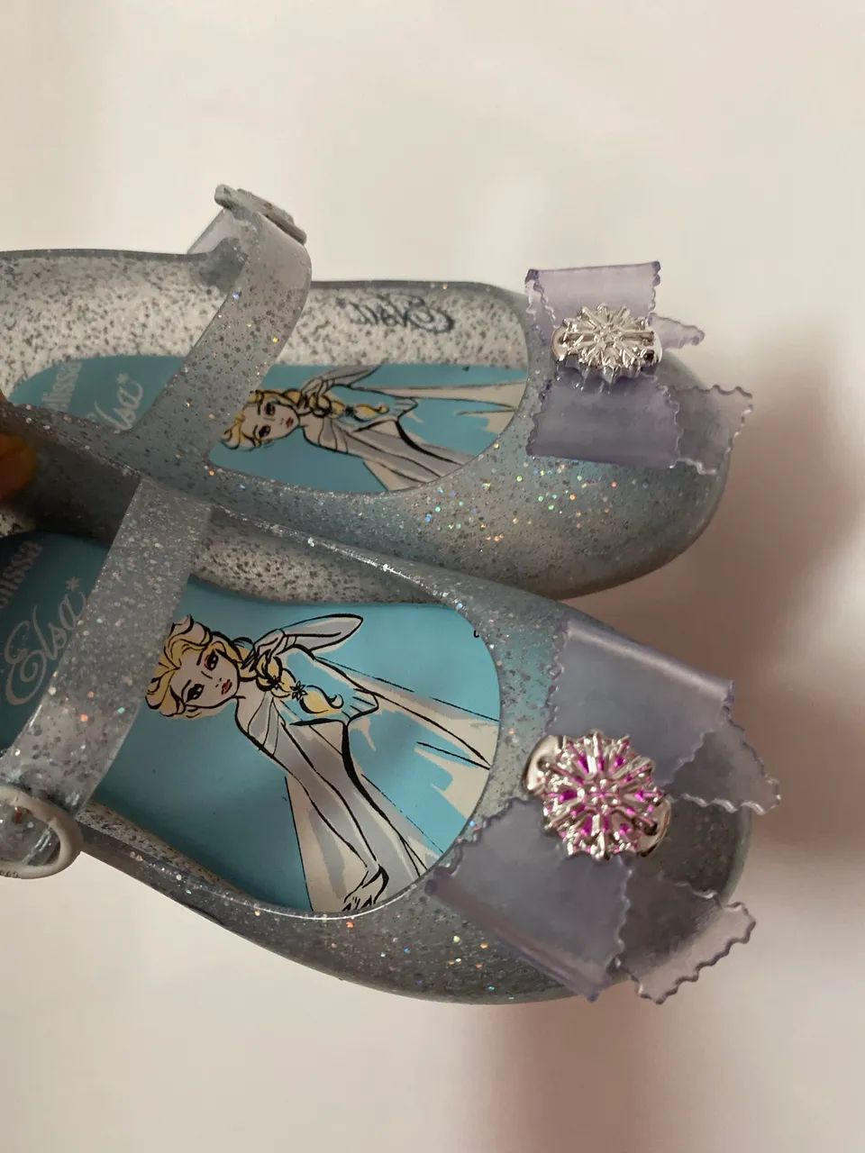 Sandália Melissa infantil original princesa frozen elza Calçados