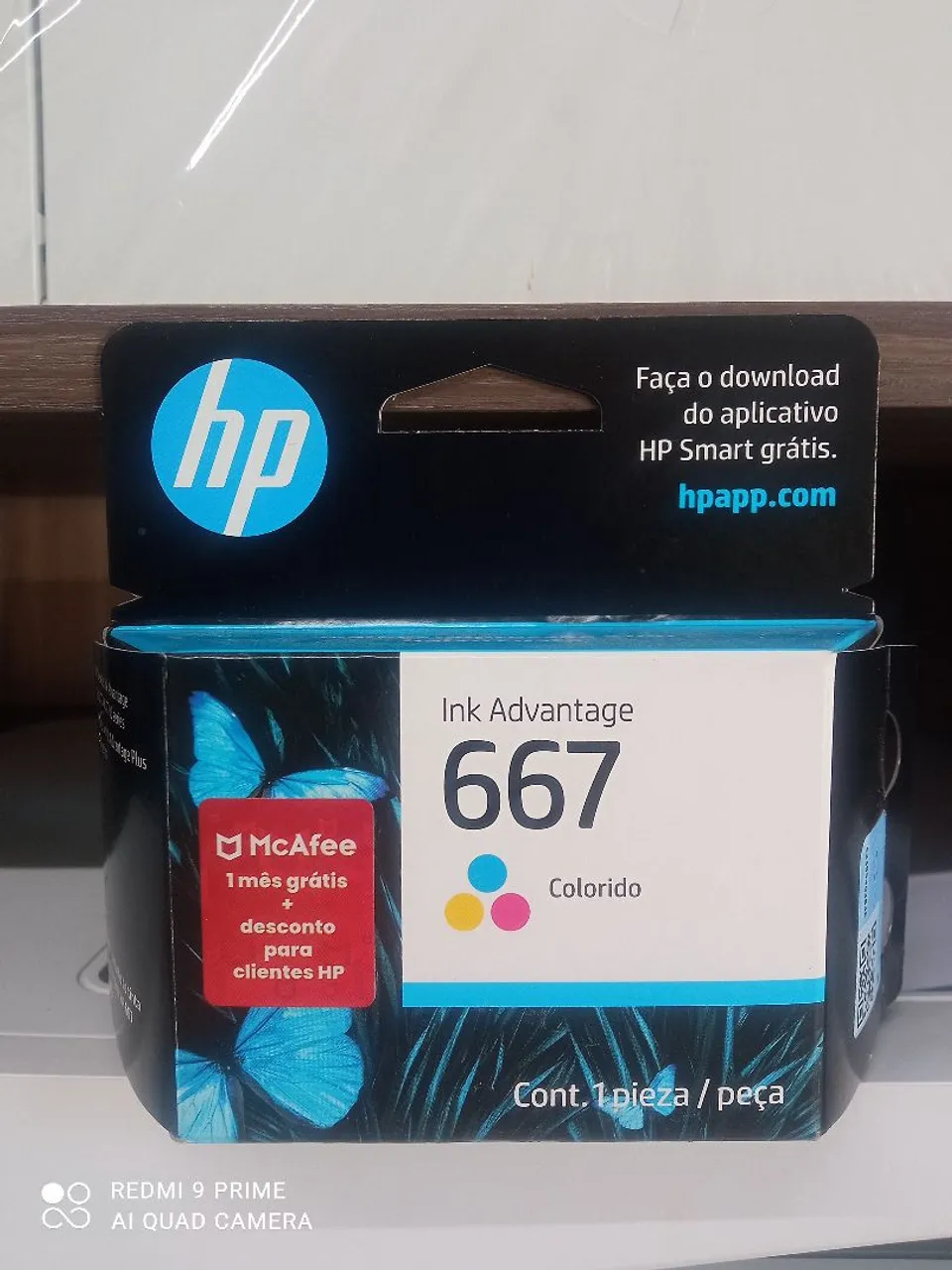 Cartucho de Impressora HP Ink Advantage 667 Colorido