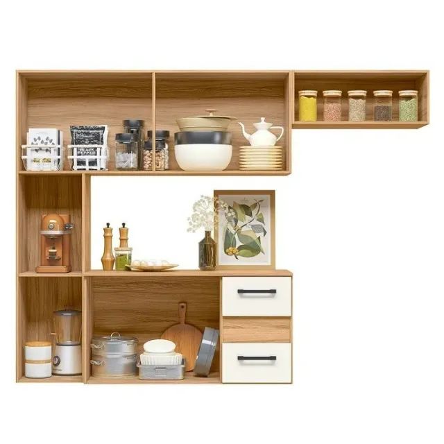 "Cozinha Compacta Juliete: Sofisticação e Praticidade em um Design Suspenso com 7 Portas e - Foto 3