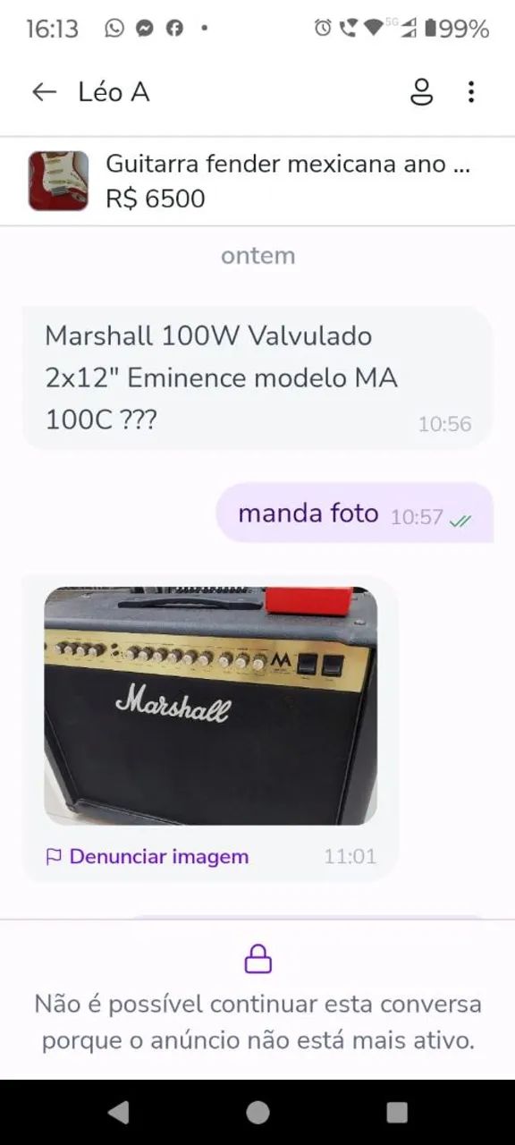 Amplificador marshel 100w