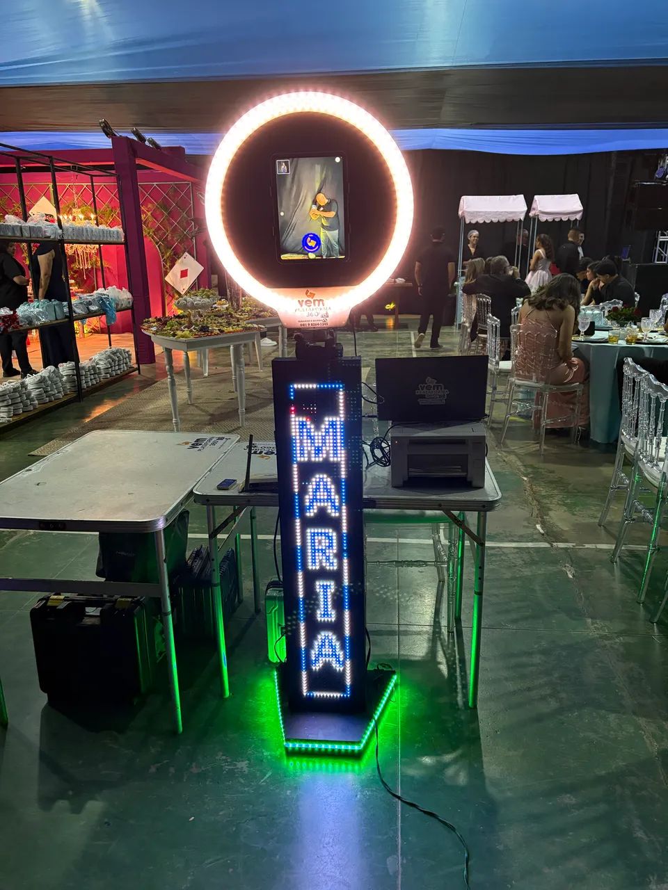 Totem fotográfico cabine de foto 