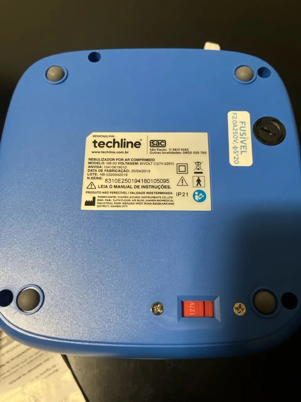 Inalador/Nebulizador Techline a Ar Comprimido - Foto 2