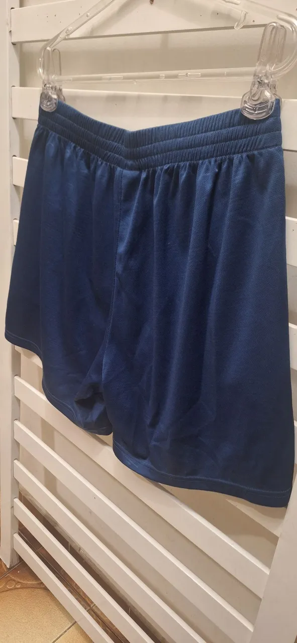 Estiloso Shorts Esportivo Azul Marinho Body Work Tamanho G