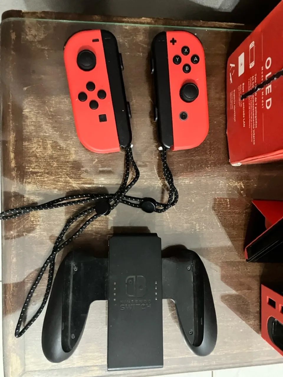 Nintendo Switch Oled Mario Edition Desbloqueado + cartão 128gb - Foto 5