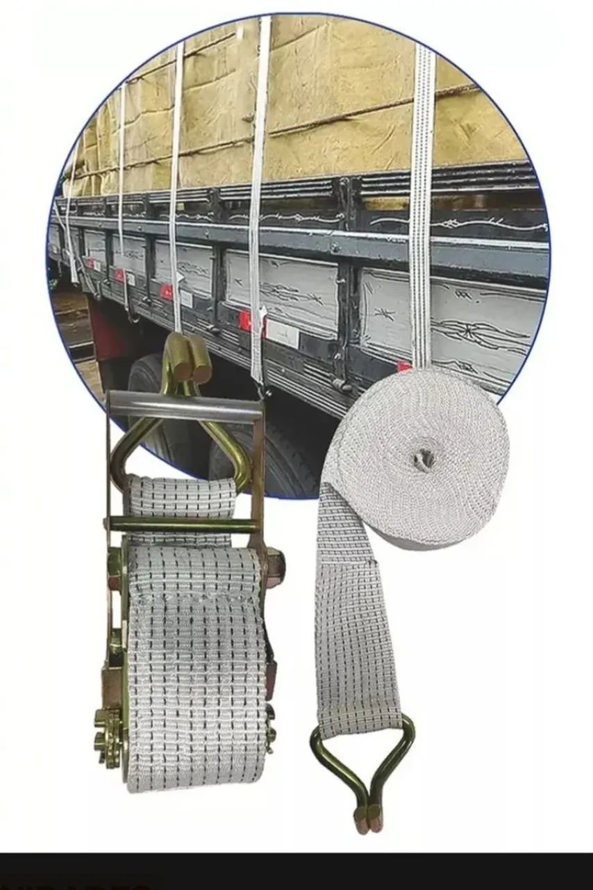 Cinta+catraca p/ amarração de cargas 5ton e 10ton - Foto 10