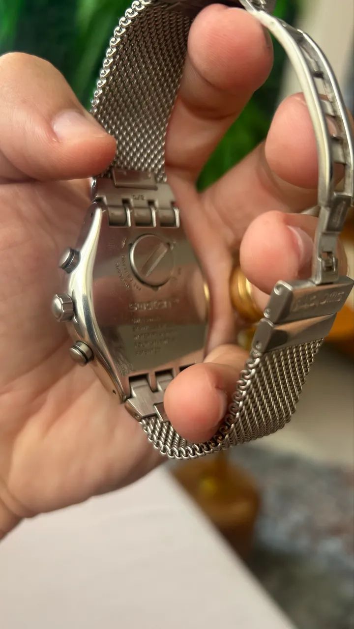 Relógio Swatch Irony Chronograph Swiss | Pulseira Mesh  - Foto 4